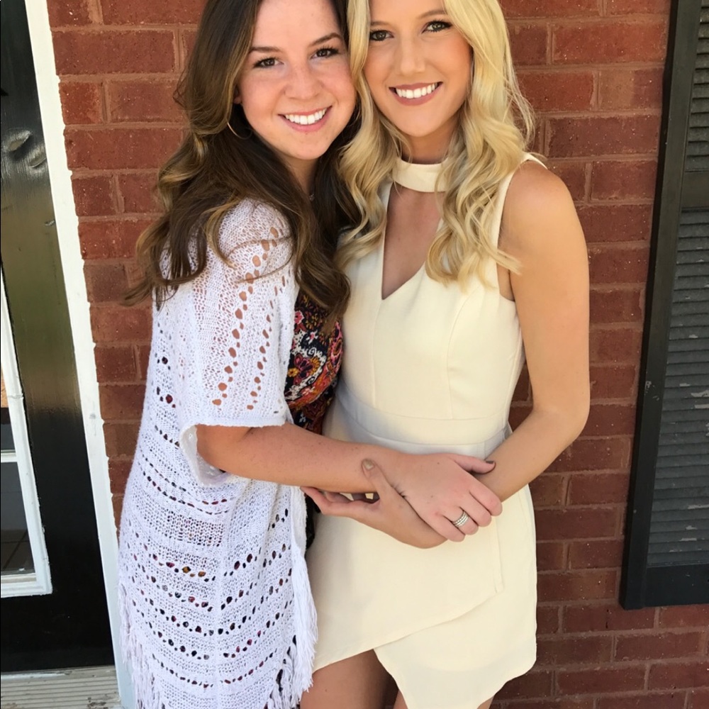 Off white romper skort